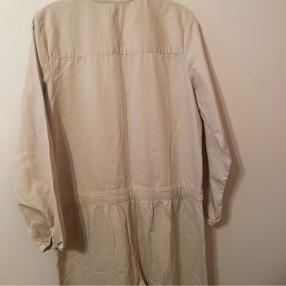 Aerie Cream Utility Jumpsuit – Size M – Button Front / Drawstring Waist - EUC - Picture 7 of 7